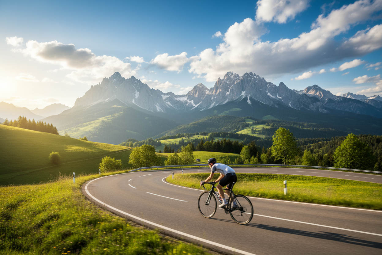不要文字，希望背景跟骑行有关